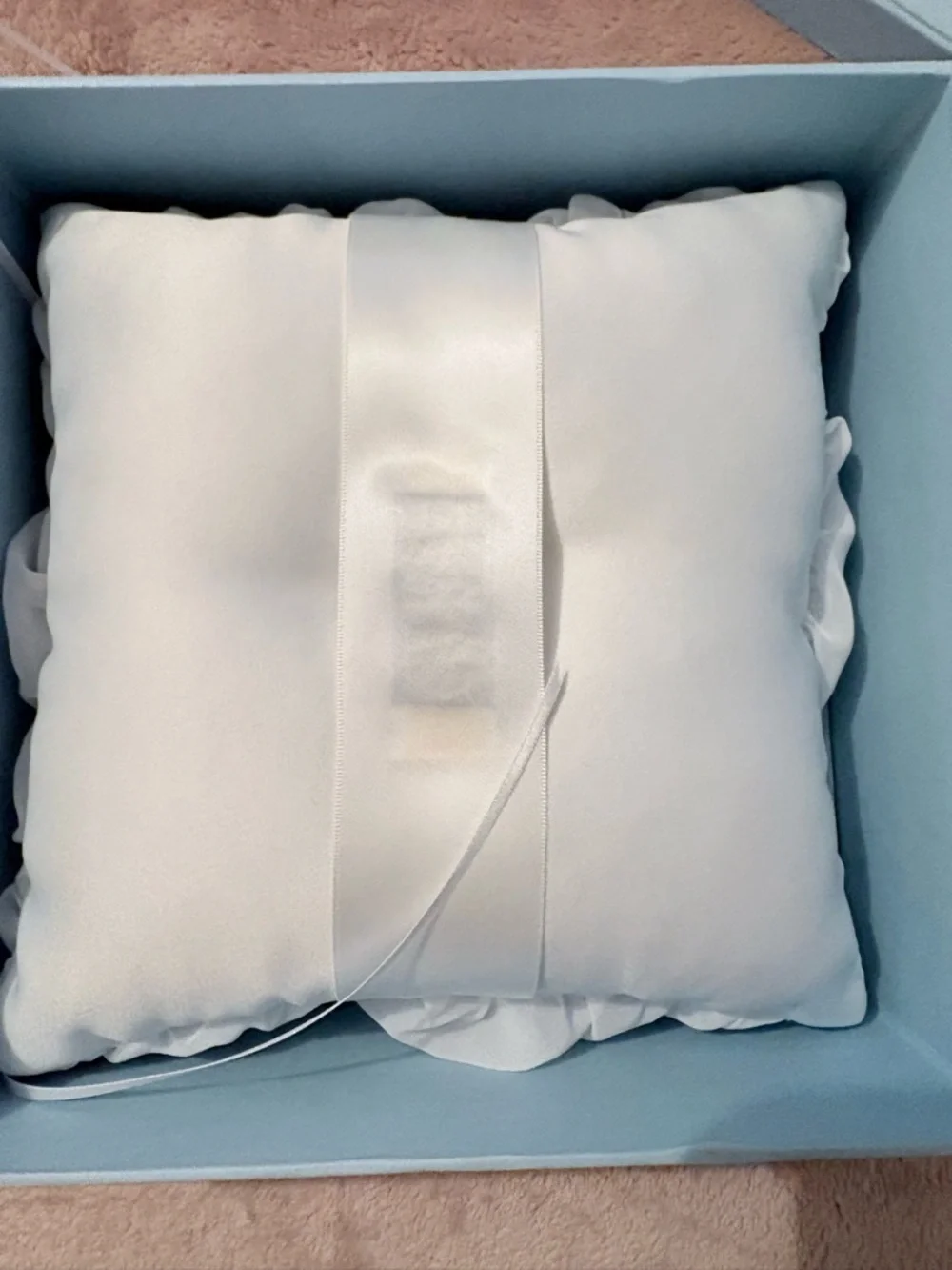 Swarovski White Crystal Accent Ring Bearer Pillow by Cathy’s Concepts